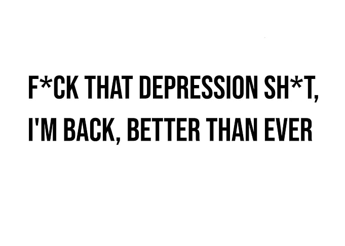 Overcoming Depression Quote