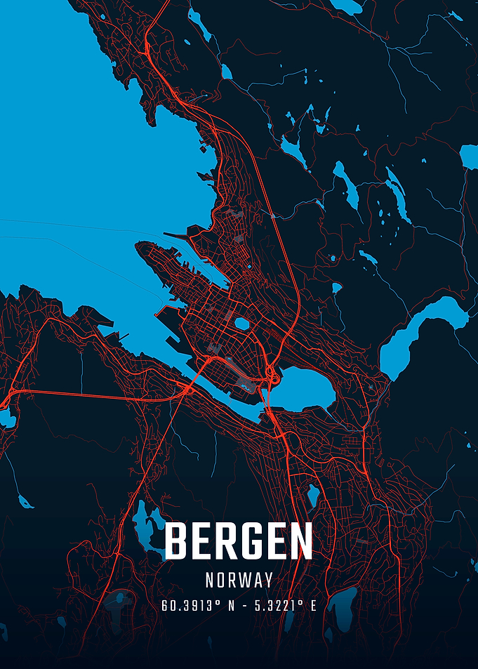 Bergen City Map
