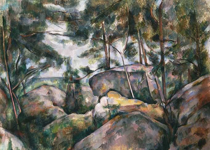 Rocks and Trees Painting