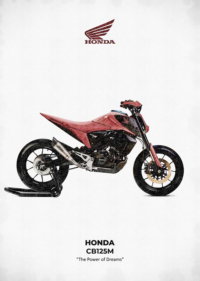 Honda CB125M Sketch art