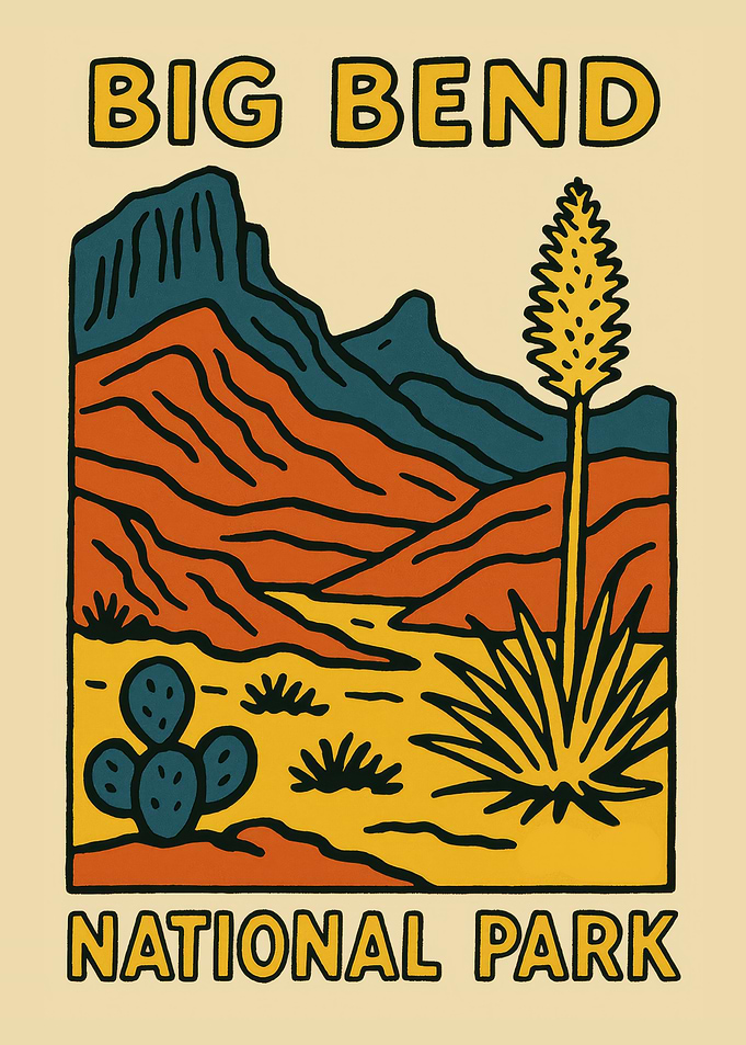 Big Bend National Park Illustration