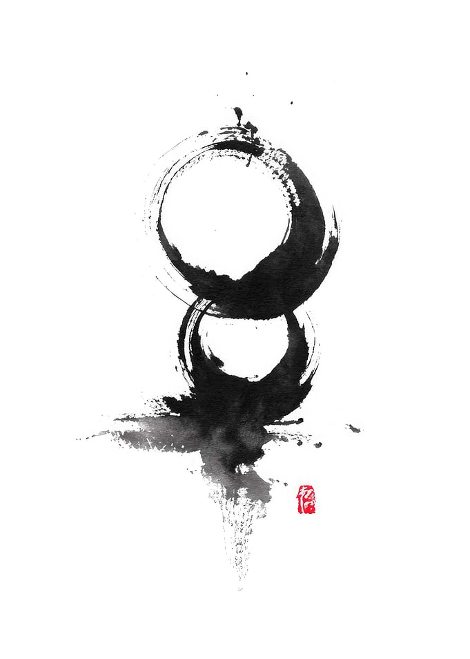 Enso Zen Ink Circles
