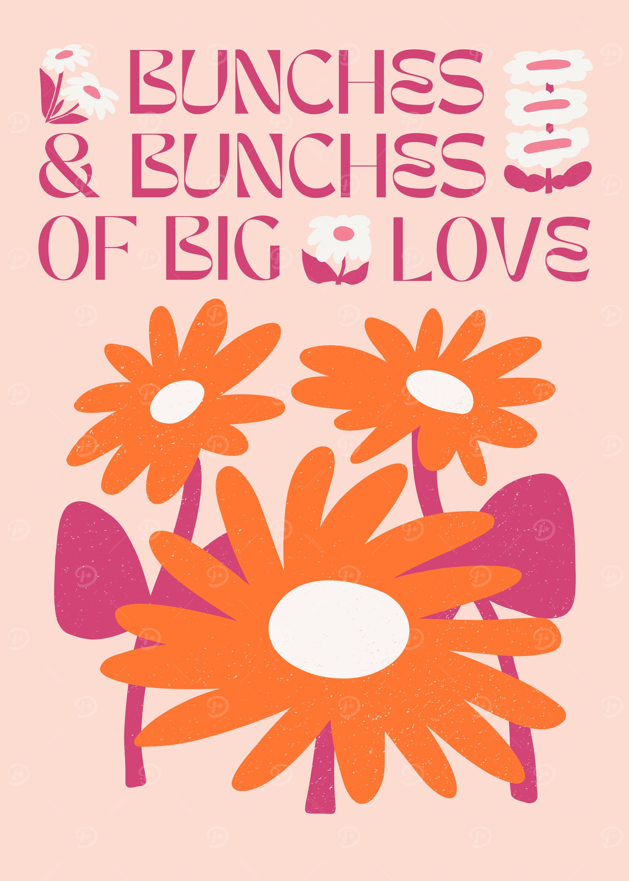 Bunches of Big Love Floral Art