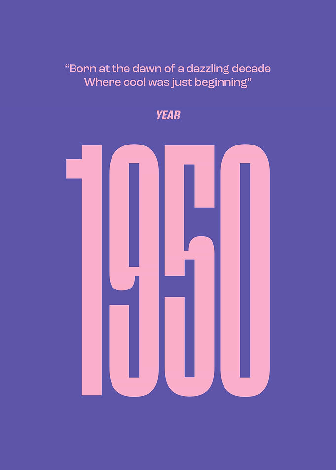 1950 Year Poster