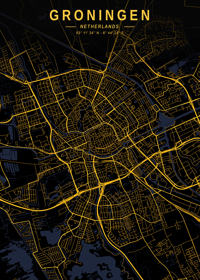 Groningen Golden City Map