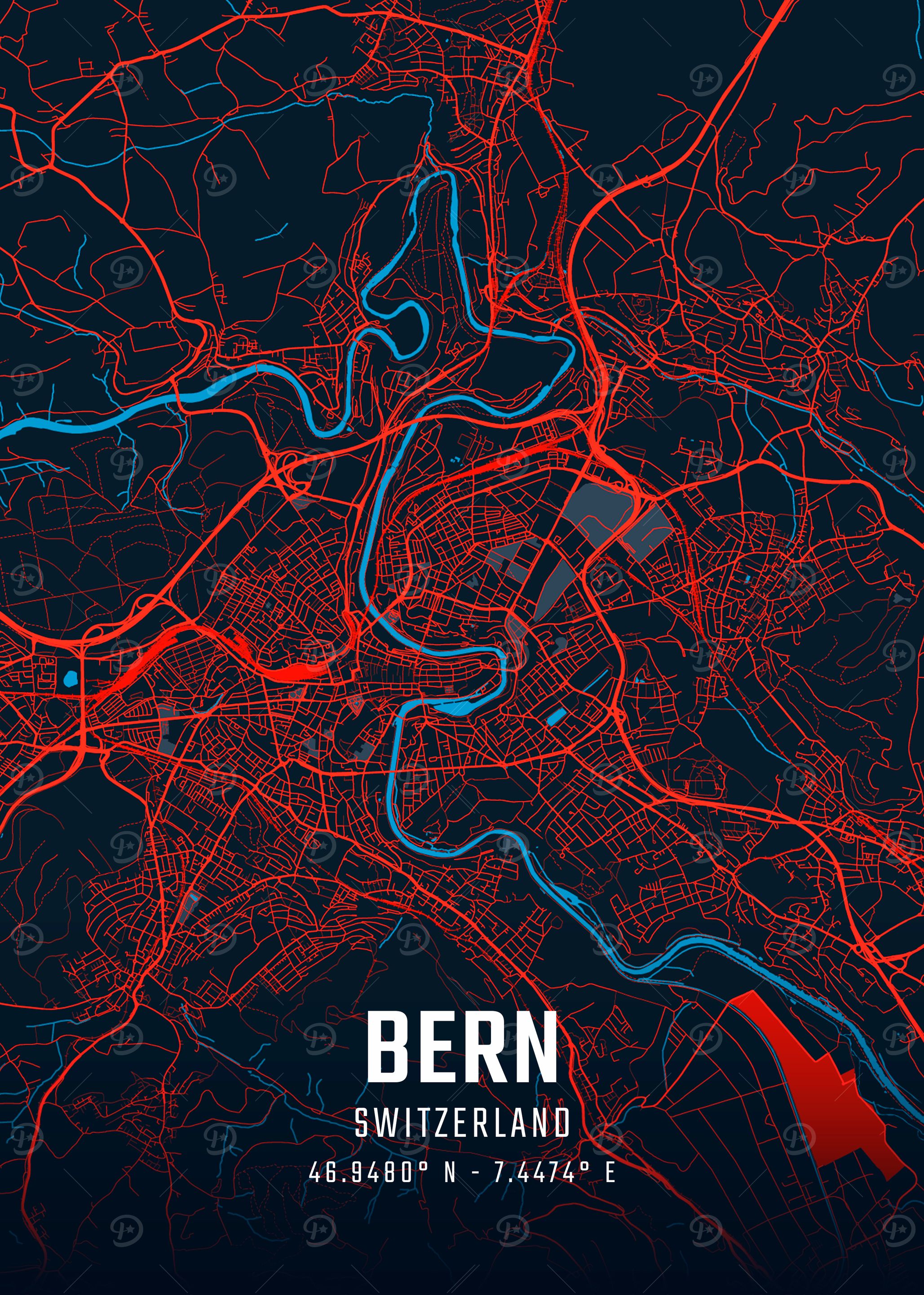 Bern City Map