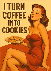 Coffee to Cookies Retro Art