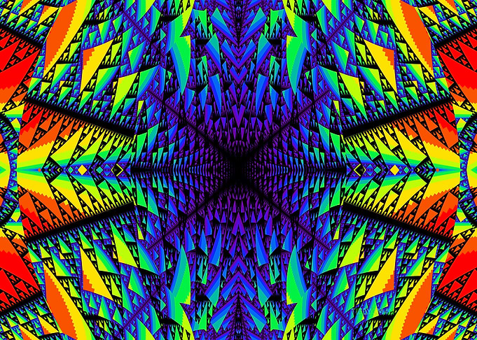 'Rainbow Portal to Zipperland' Fractal Art