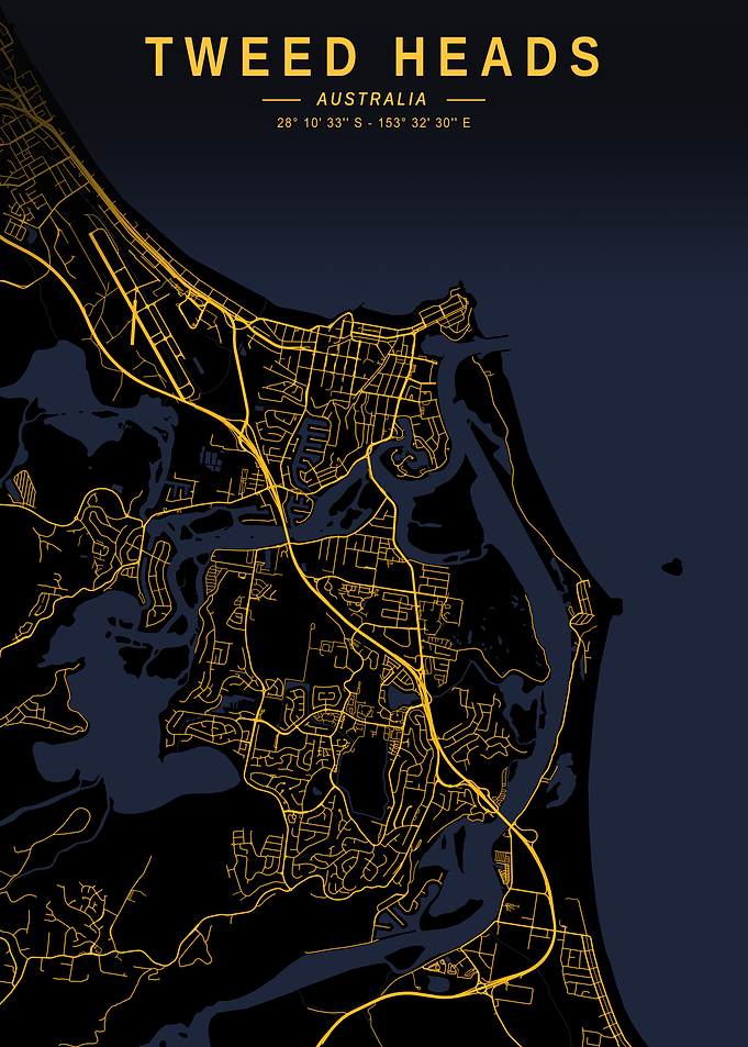 Tweed Heads Golden City Map