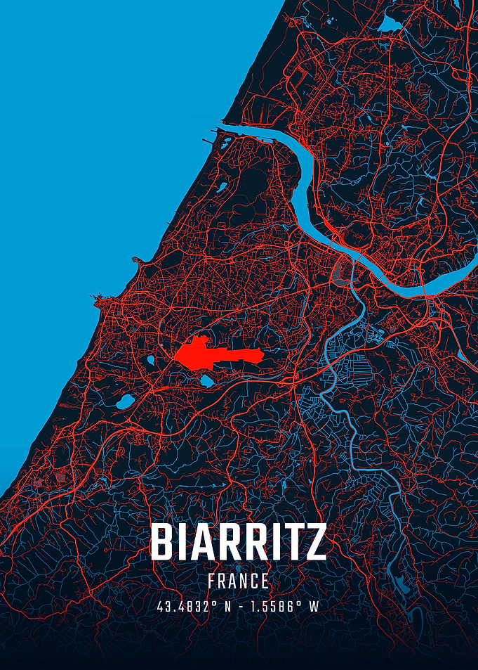 Biarritz City Map