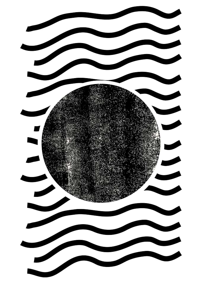 Abstract Black and White Graphic