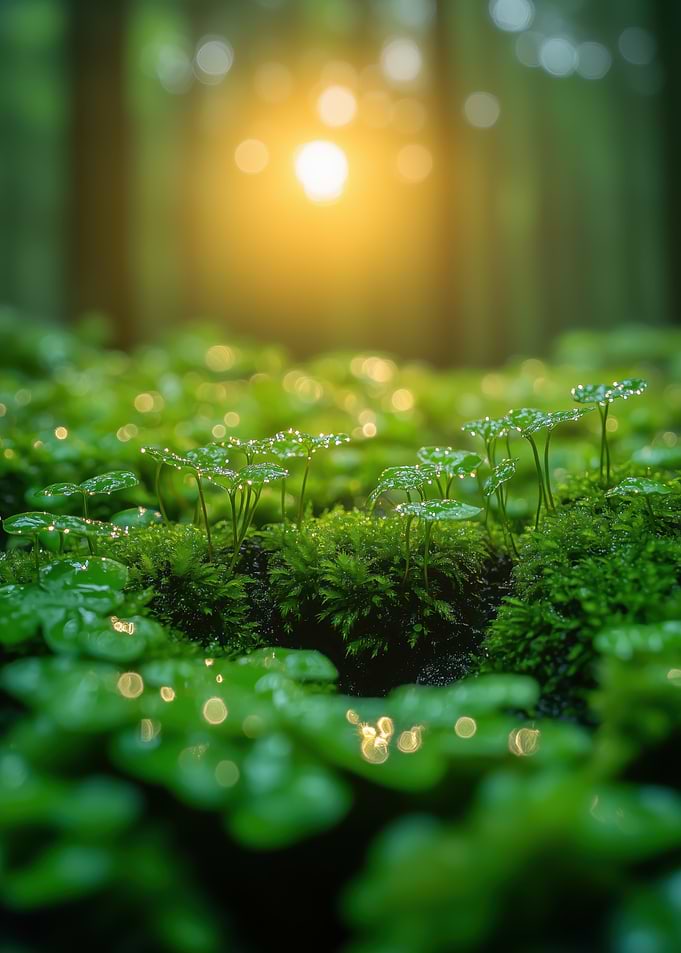 Lush Green Forest Floor