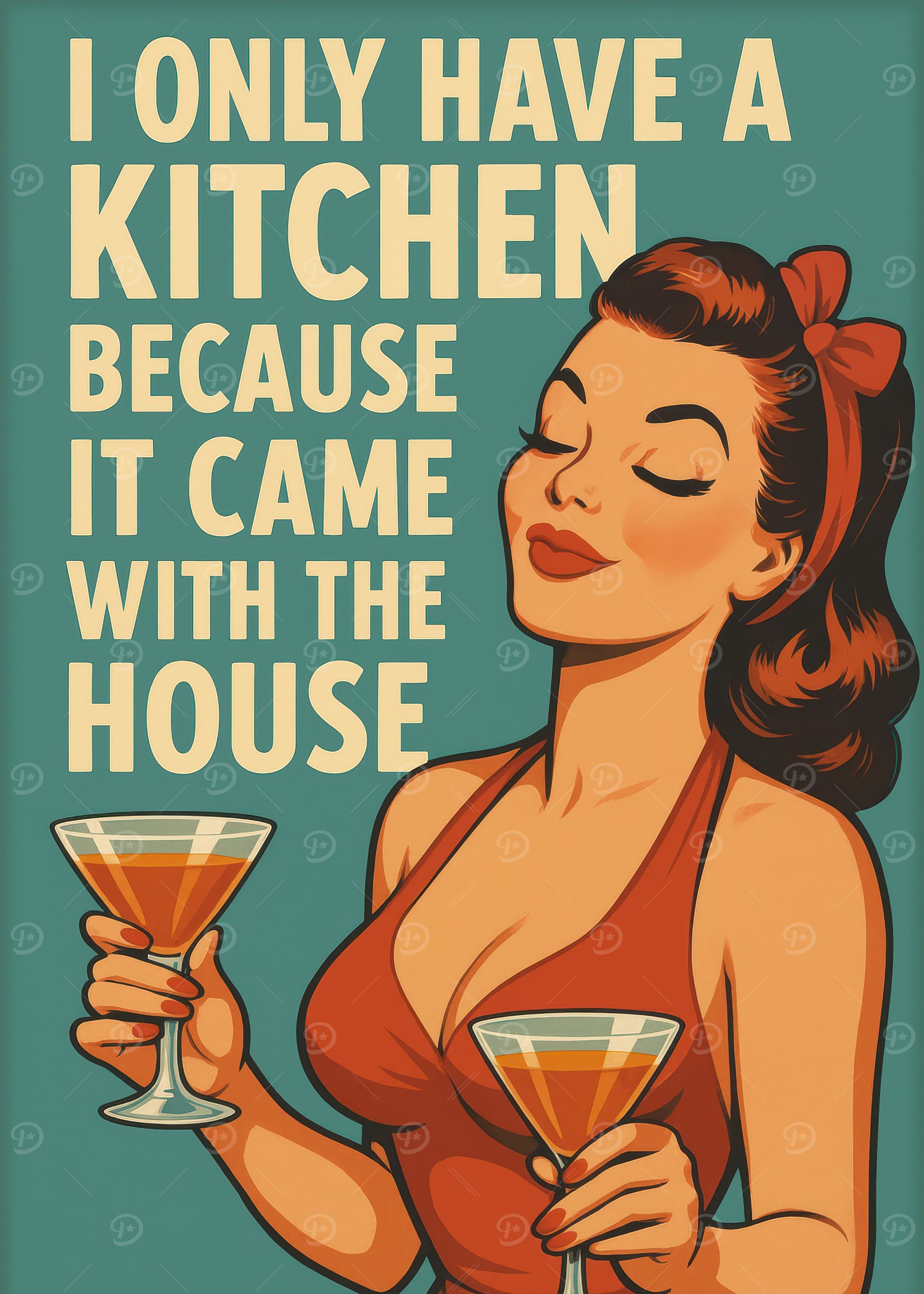 Kitchen Came With The House Funny Art