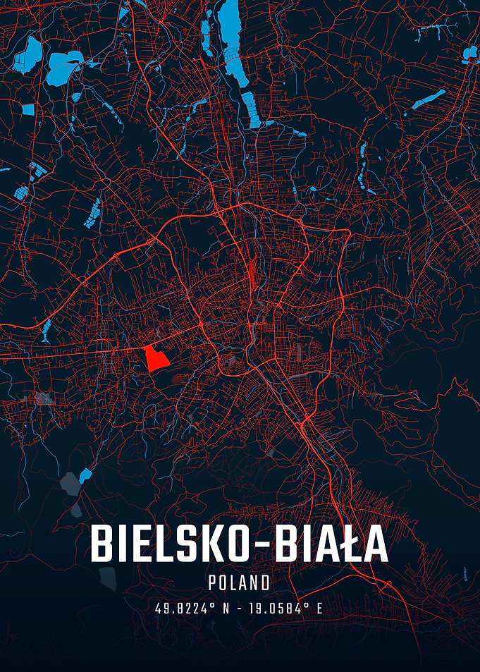 Bielsko-Biala City Map