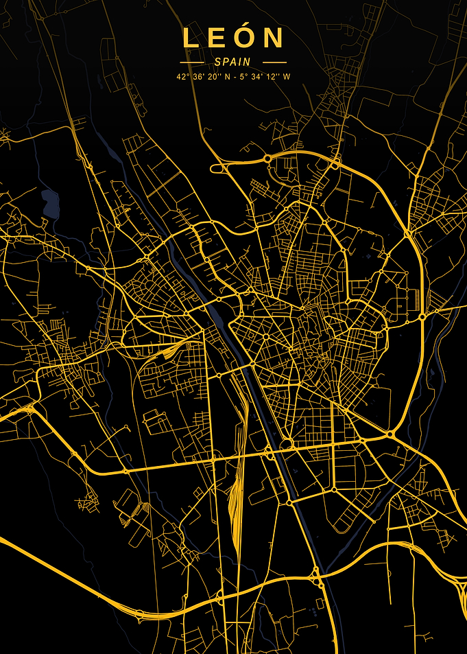 León Golden City Map