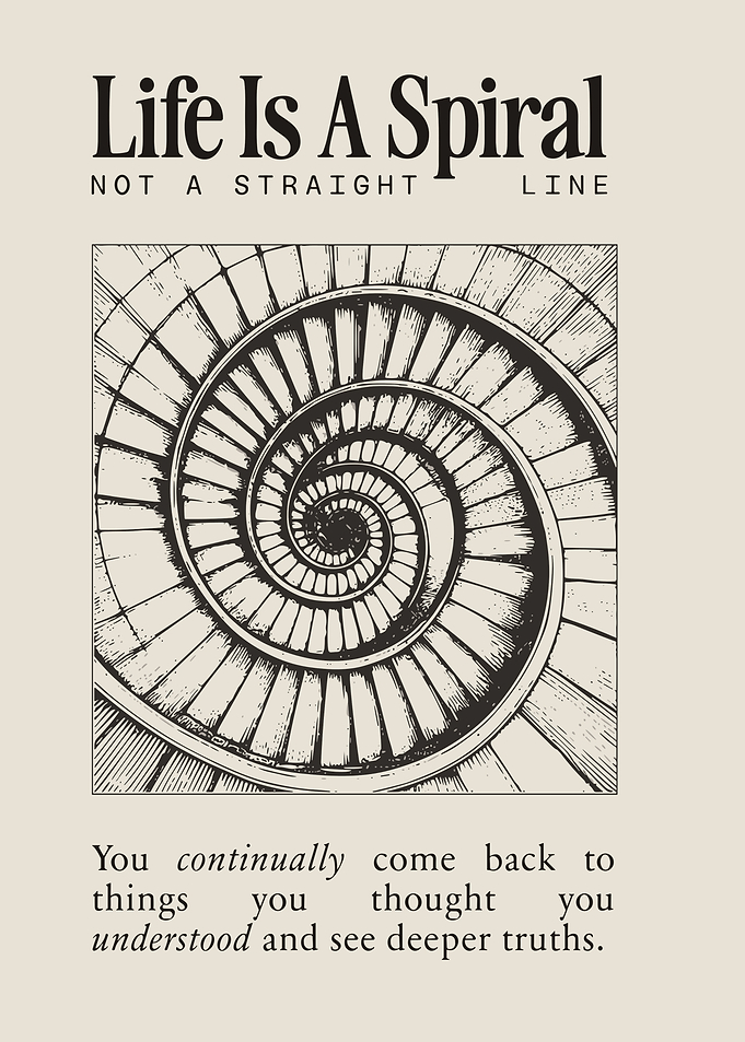 Life is a Spiral Art Print