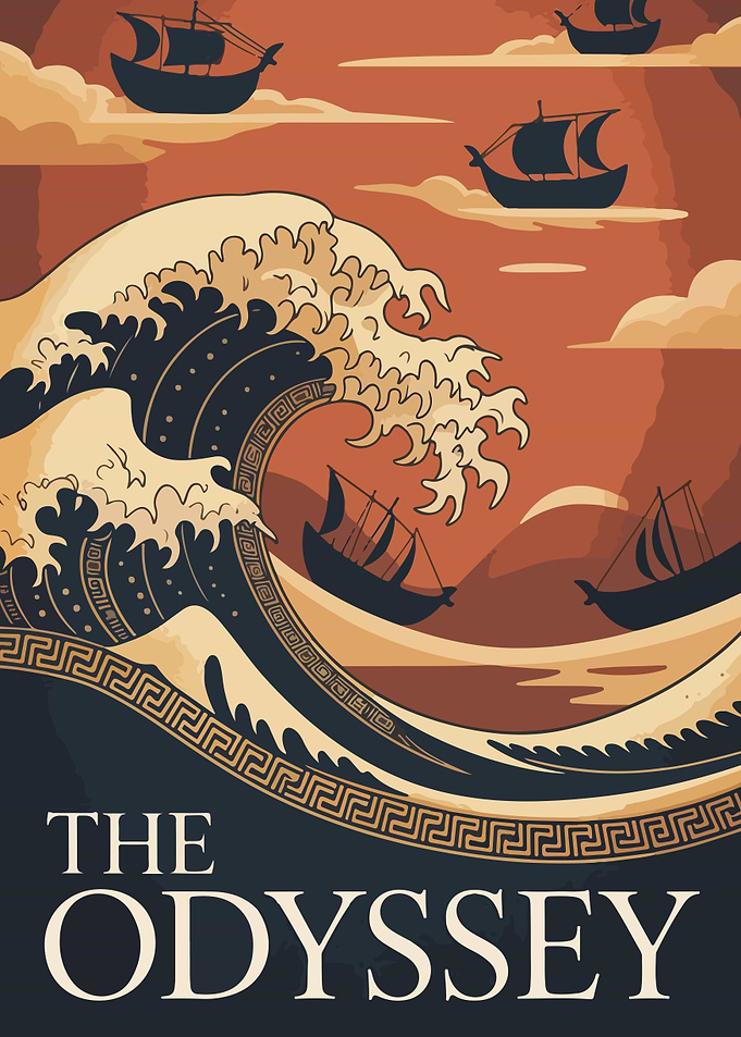 The Odyssey Book Cover Illustration