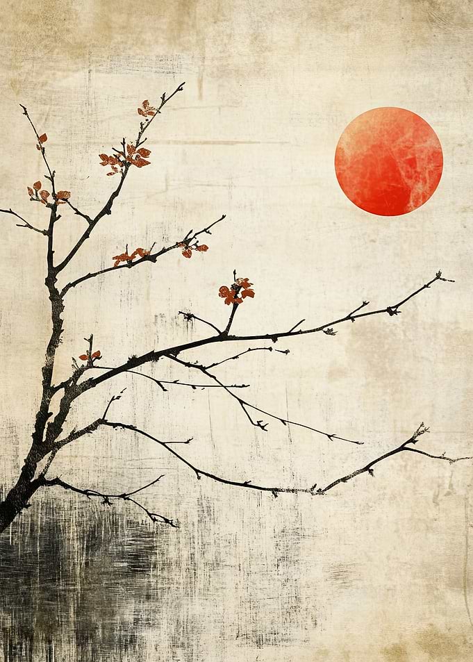 Japanese Cherry Blossom and Rising Sun