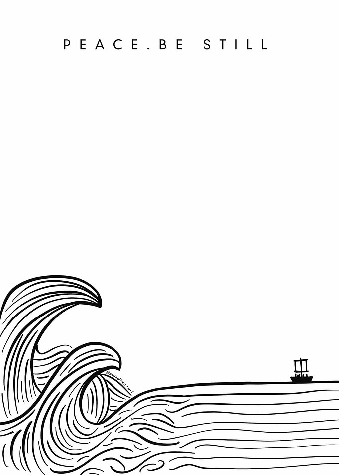 Peace Be Still Ocean Art
