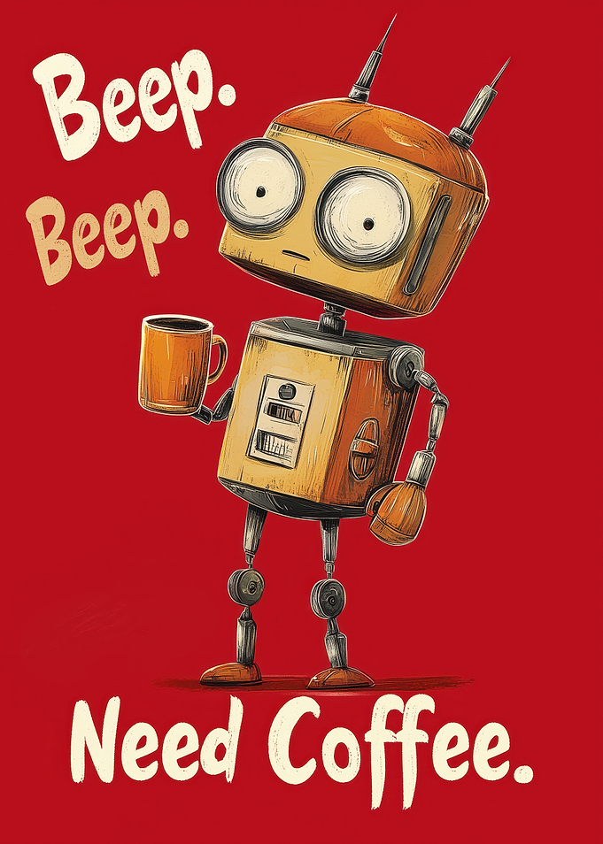 Coffee-Needing Robot
