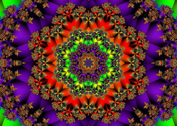 'Lotus Mandala' Fractal Art