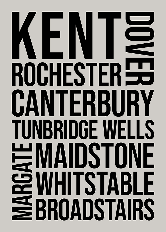 Kent Word Art Word Art Typography