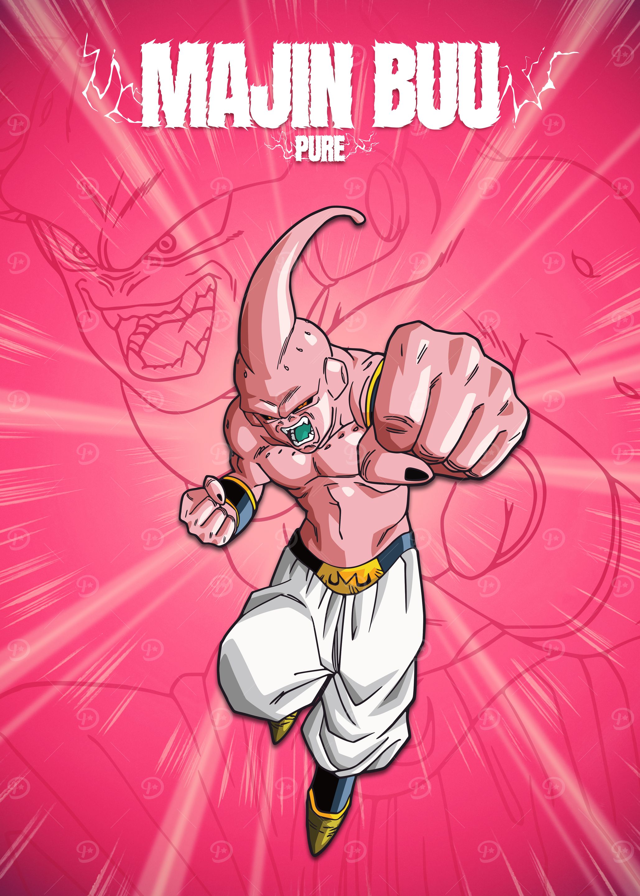 DBZ Transformations Majin Buu Pure