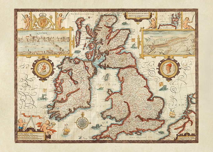 Antique Map of British Isles