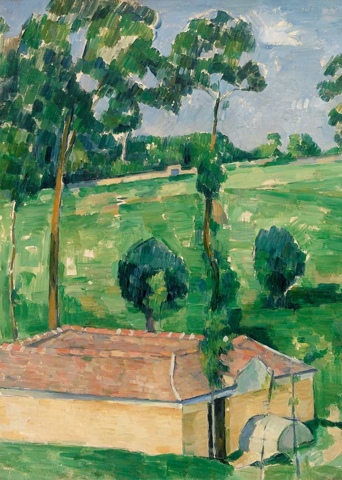 Landscape with House and Trees Painting