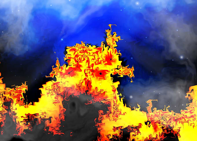 “Gnarled Pagoda” Fractal Art