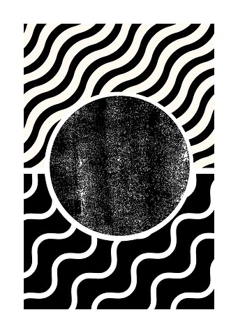 Abstract Black and White Graphic Design