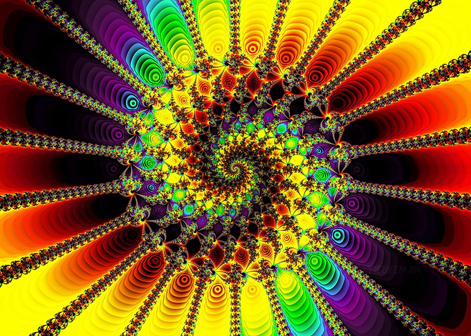 'Spiral Density Stacks' Fractal Art