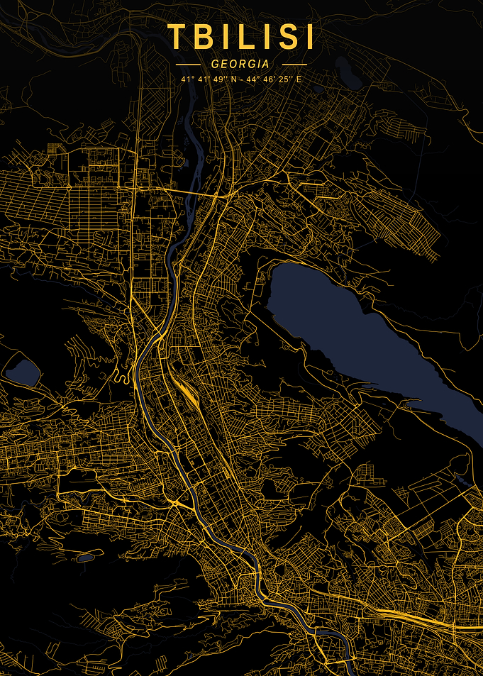 Tbilisi Golden City Map