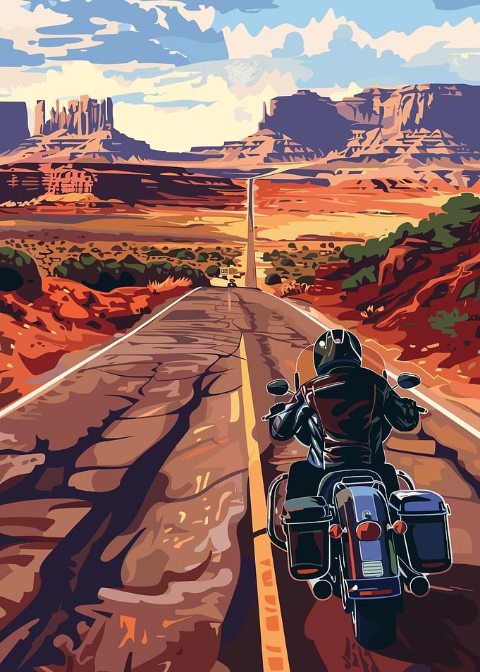 Motorcycle Ride on Route 66