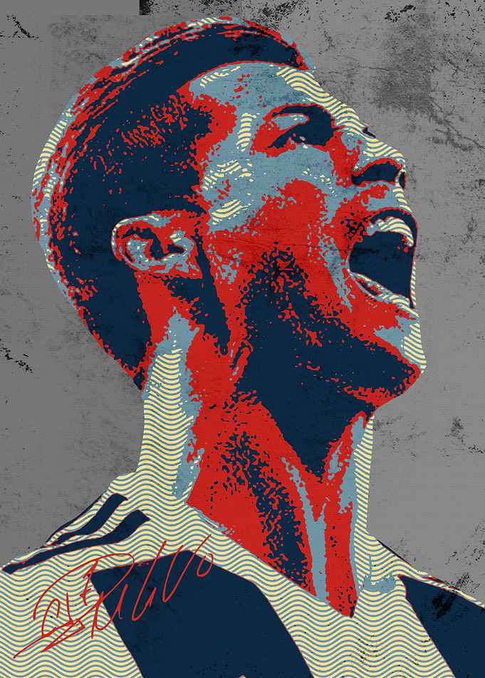 Soccer Player Portrait Art