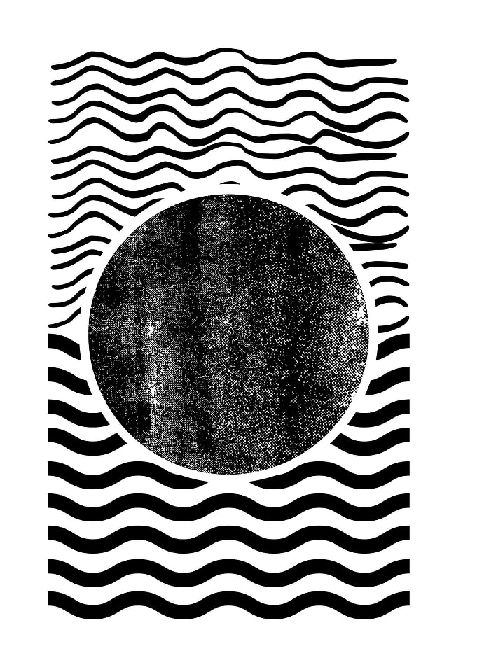 Abstract Black and White Graphic