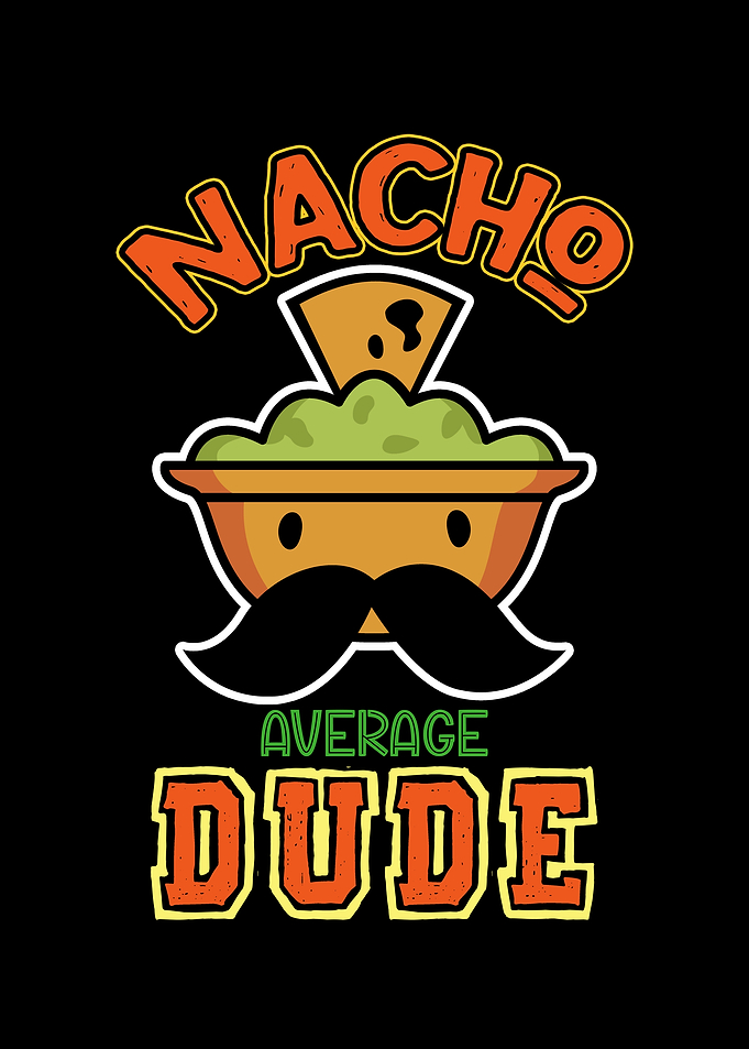 Nacho Average Dude Cartoon