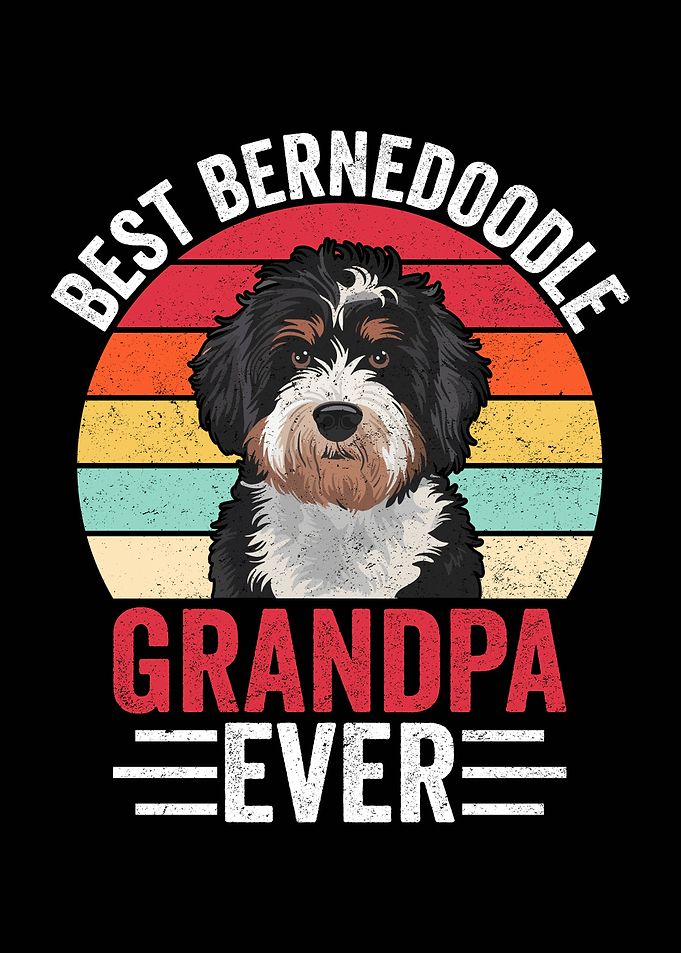 Best Bernedoodle Grandpa Ever