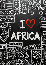I Love Africa Painting