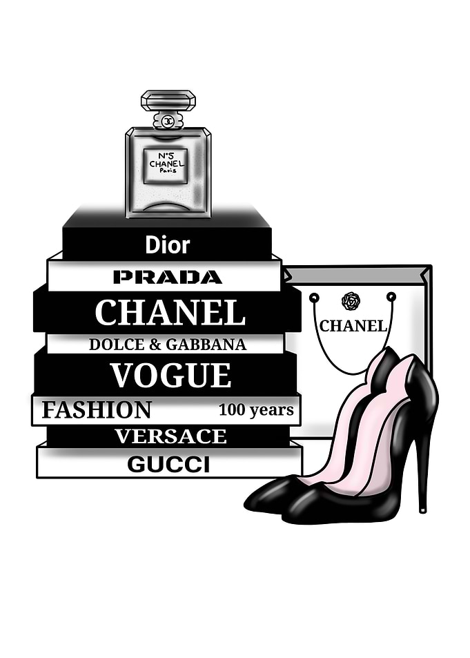 Fashion books and high heels
