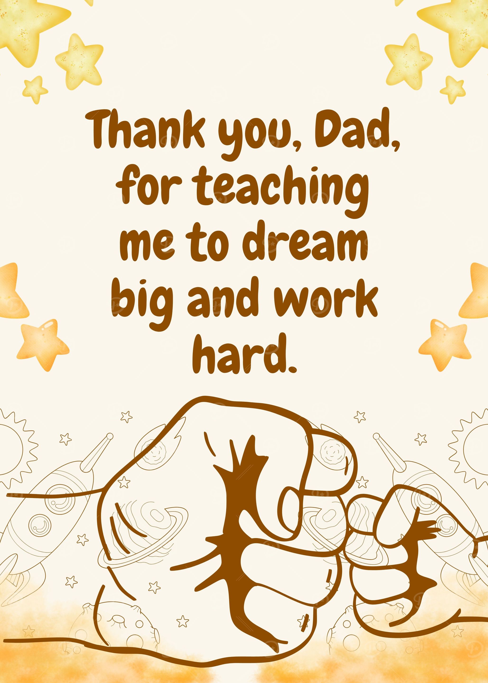Thank You Dad Poster