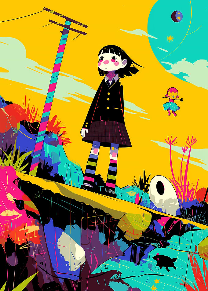 Girl on a Hill