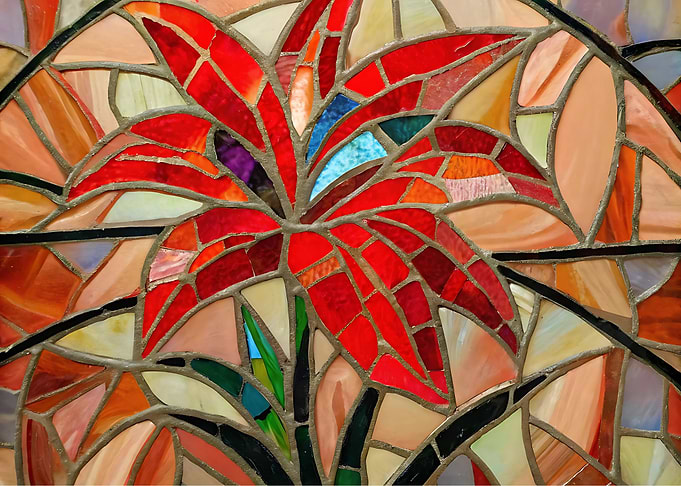 Stained Glass Floral Design