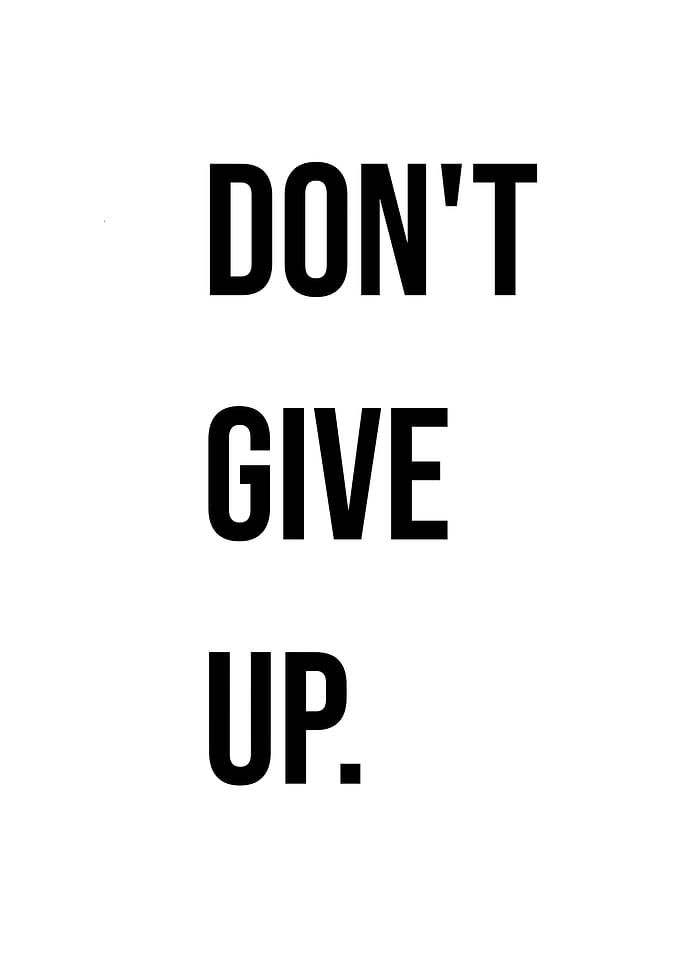 'Don't Give Up' Quote