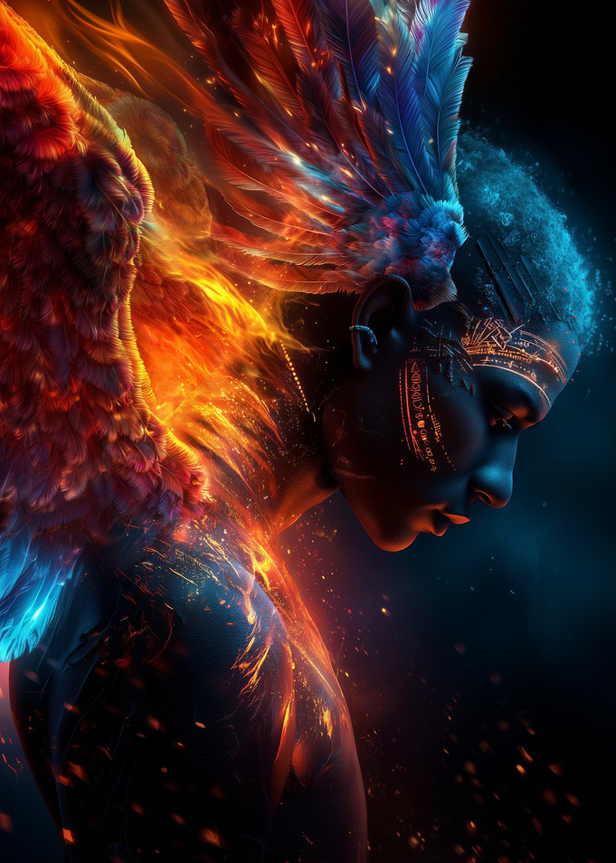 Fiery Angel Digital Art