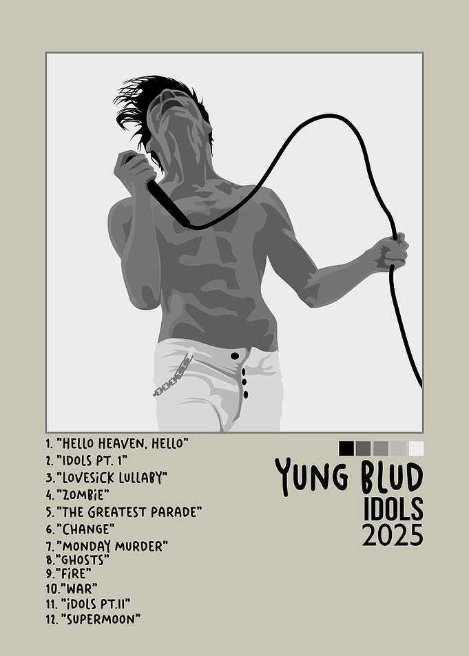 Yung Blud Idols 2025 Album Art