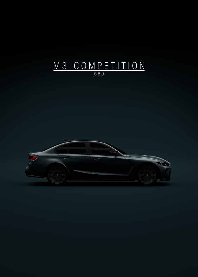 M3 Competition G80 - Green Background