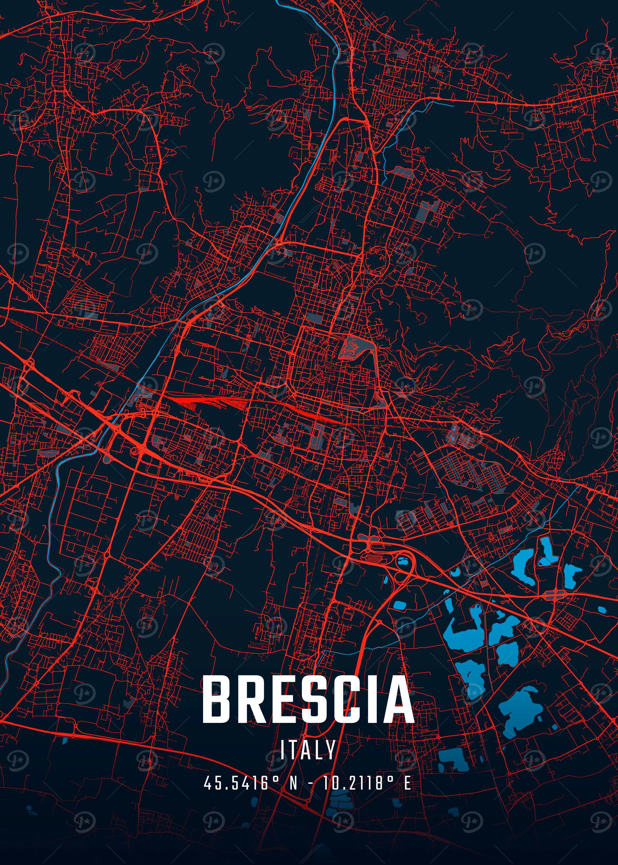 Brescia City Map