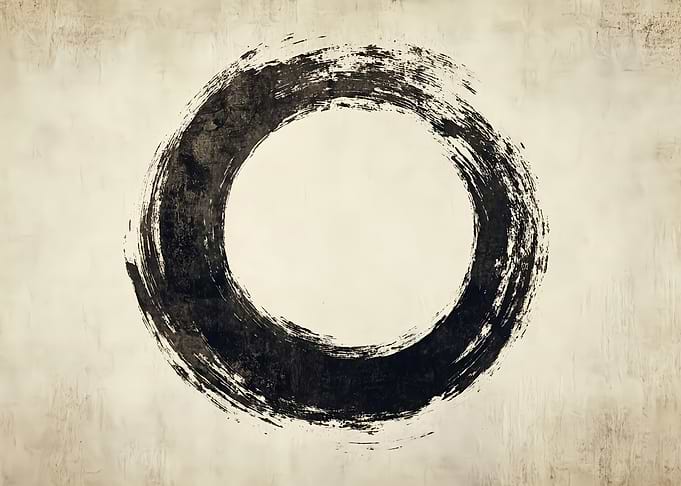 Enso Circle Brush Stroke Art