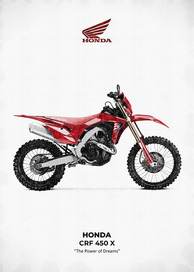Honda CRF 450 X Sketch art